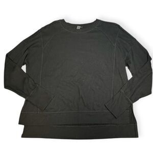 SWEATY BETTY Women’s Black Long Sleeve Crewneck Sweatshirt Size Large